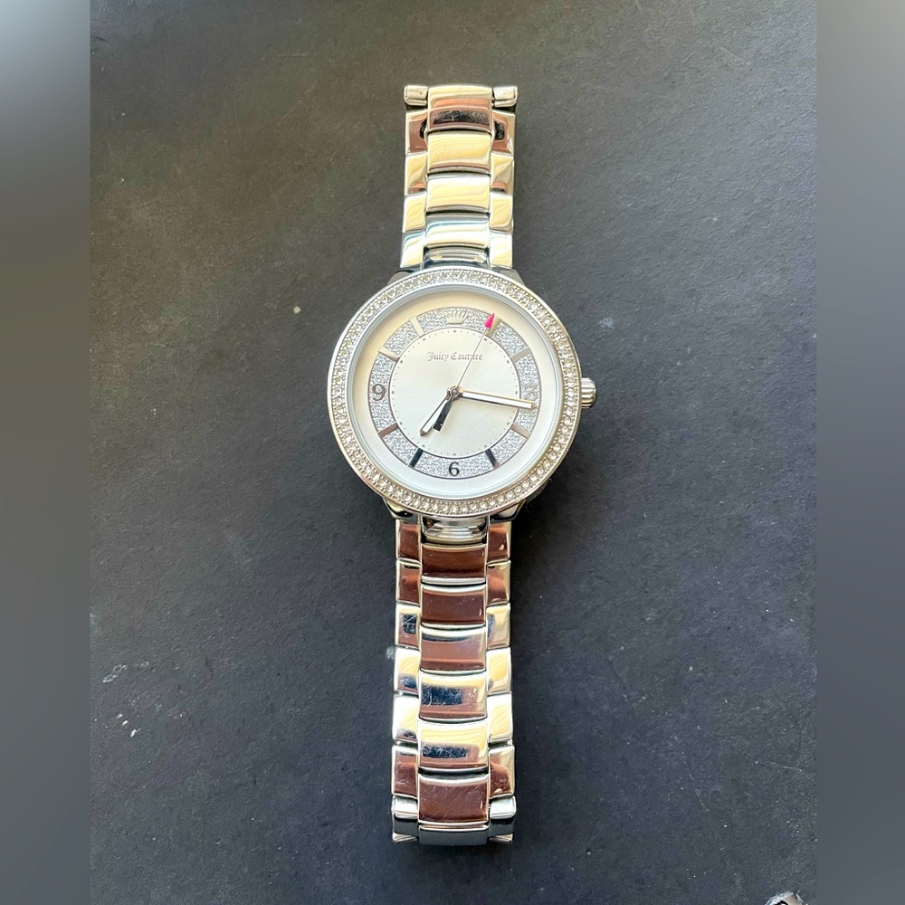 Juicy Couture silver ladies watch